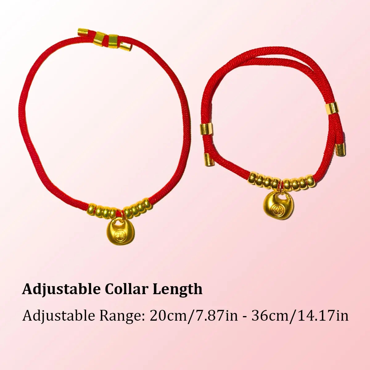 Adjustable Pet Necklace with Yuanbao Pendant, Pet Collar，Pet Decorative Accessories，Fashion Durable Design for Cats, Kitten and Small Dogs, New Year Blessing Gift