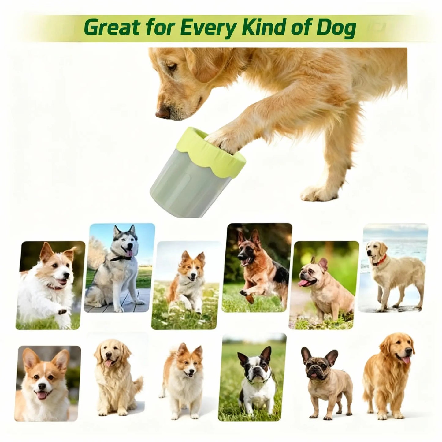 Petsafe Portable Dog Paw Cleaner Cup with Soft Silicone Bristles for Easy Mud Removal & Gentle Pet Care Eco-Friendly Bpa-Free Ideal for Indoor Outdoor Use Travel Friendly Design